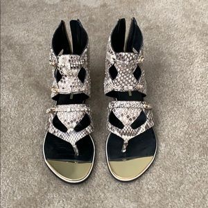 Nicholas Kirkwood gladiator style sandal.